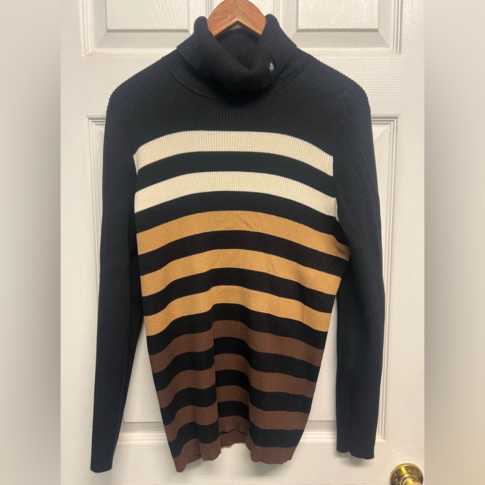 Ralph Lauren Black Ribbed Turtleneck